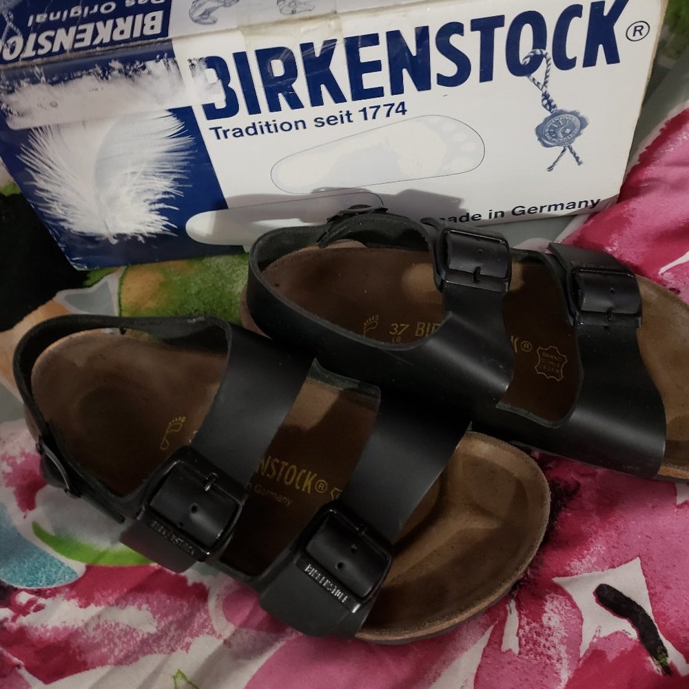 Birkenstock Milano Black Leather EU37 Barely Used